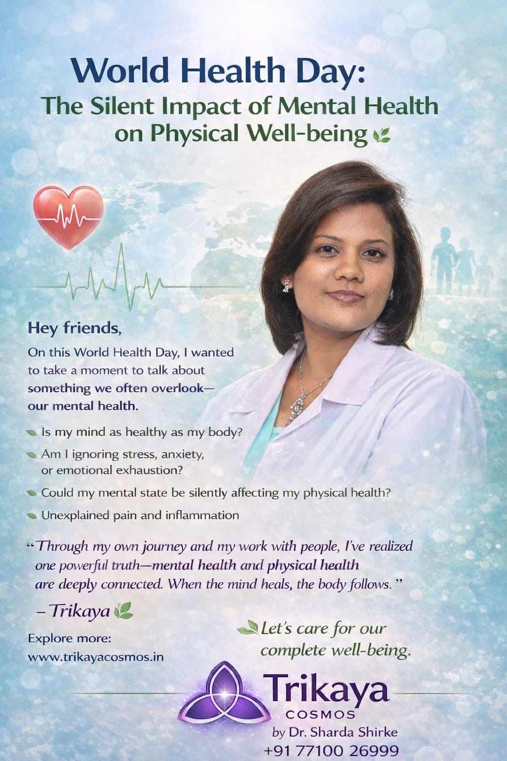World Health Day The Silent Impact of Mental and Spiritual Health on Physical Well-being